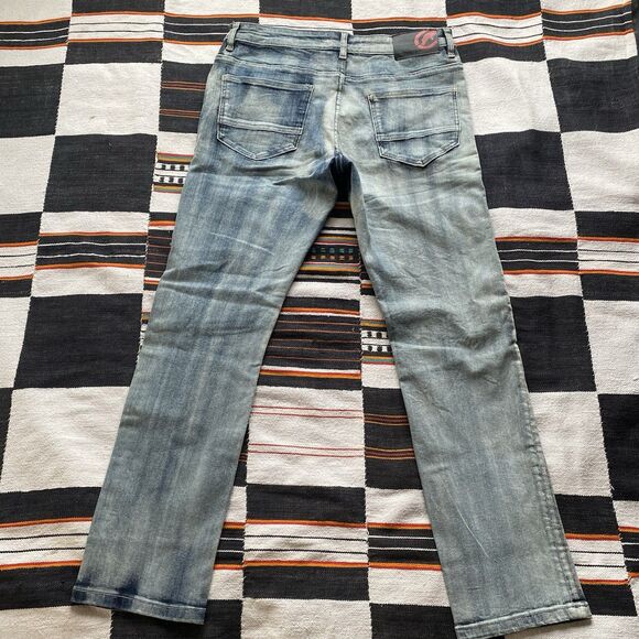 NWT Ecko Unltd Light Wash Denim Jeans. Streetwear. Casual. Size 34. Unisex. - Picture 12 of 12